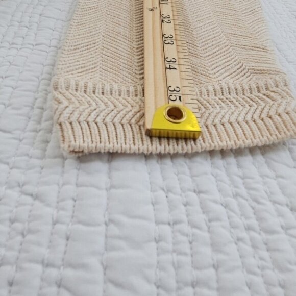 Ralph Lauren Chaps Hand Framed Sweater Men's Size XL Wheat Straw Cotton Texture - Picture 11 of 13